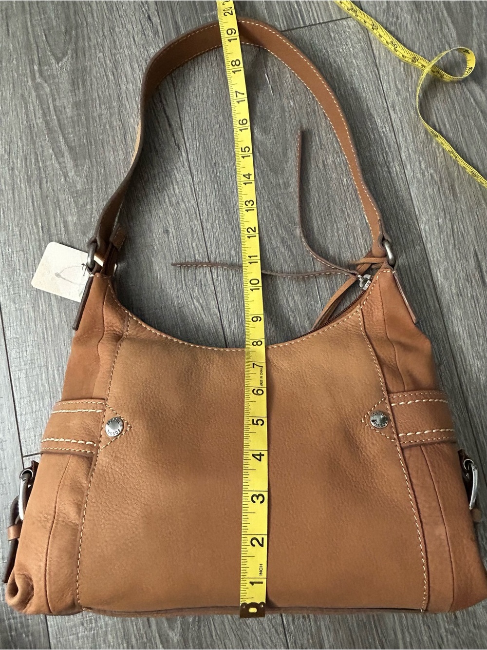 Fossil Tan Leather Shoulder Bag - Picture 11 of 11